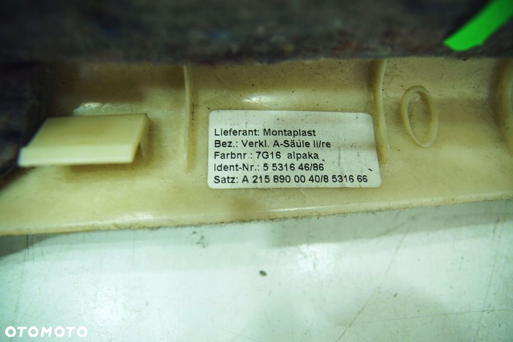 PODSUFITKA KPL KOLOR 7G16 ALPAKA MERCEDES CL W215 - 16