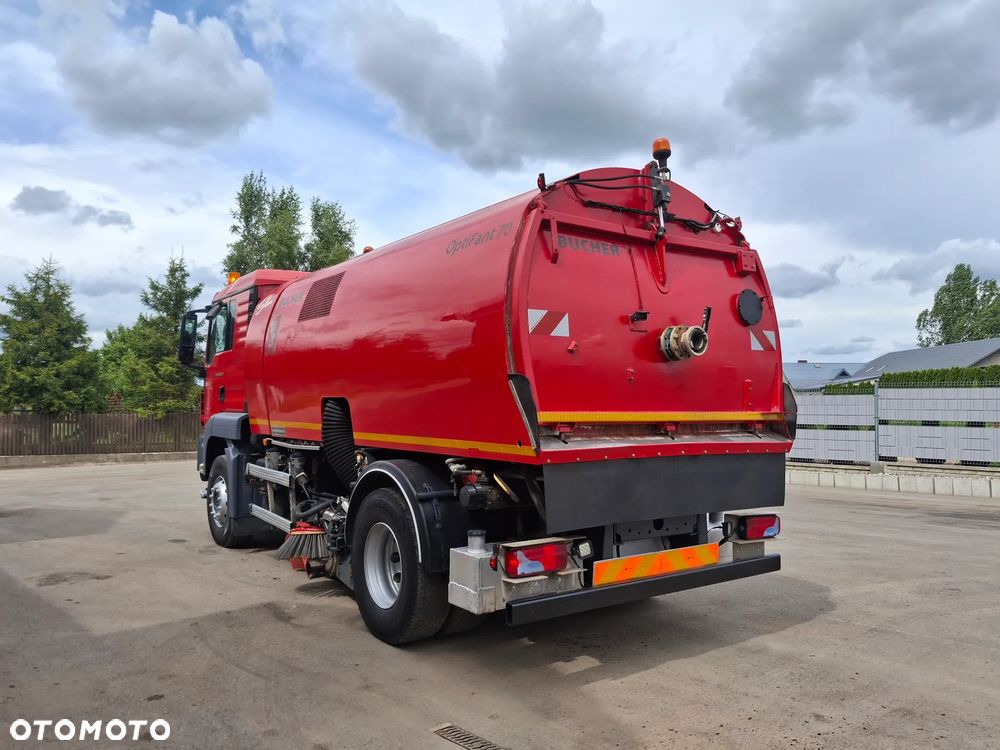 MAN TGS 18.320 Zamiatarka Bucher Optifant 70 2 Silniki Szczotki L/R Karcher Listwa Wysokiego Ciśnienia Dodatkowy Zbiornik Wody - 3