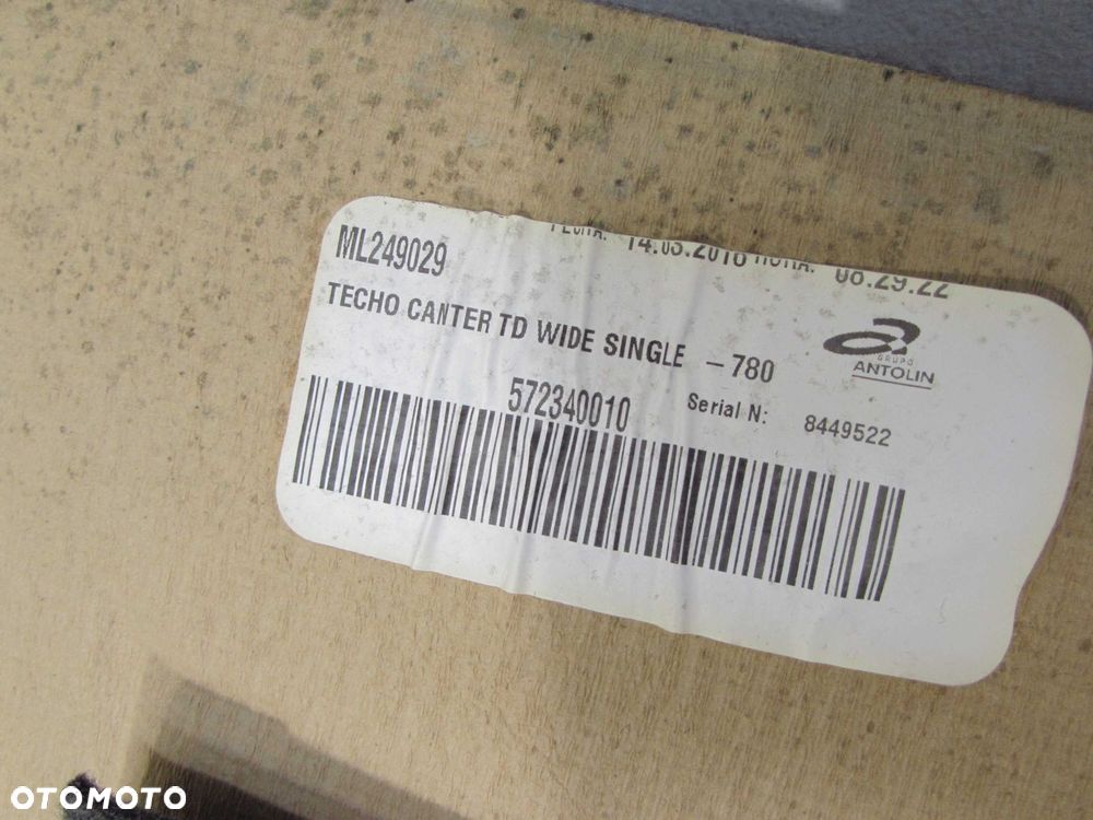 MITSUBISHI CANTER FUSO 7C PODSUFITKA PODSUFITOWKA KABINA 06-18 - 4