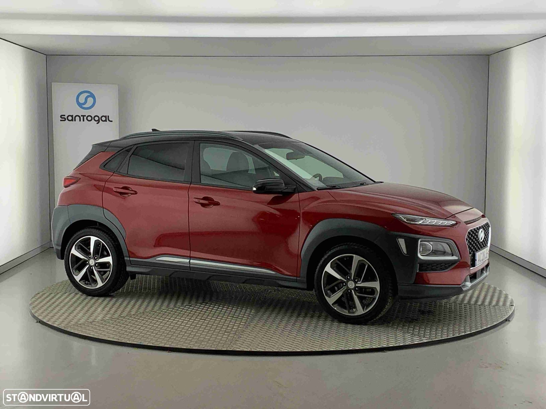 Hyundai Kauai 1.0 T-GDi Pele/Tecido Vermelho - 1