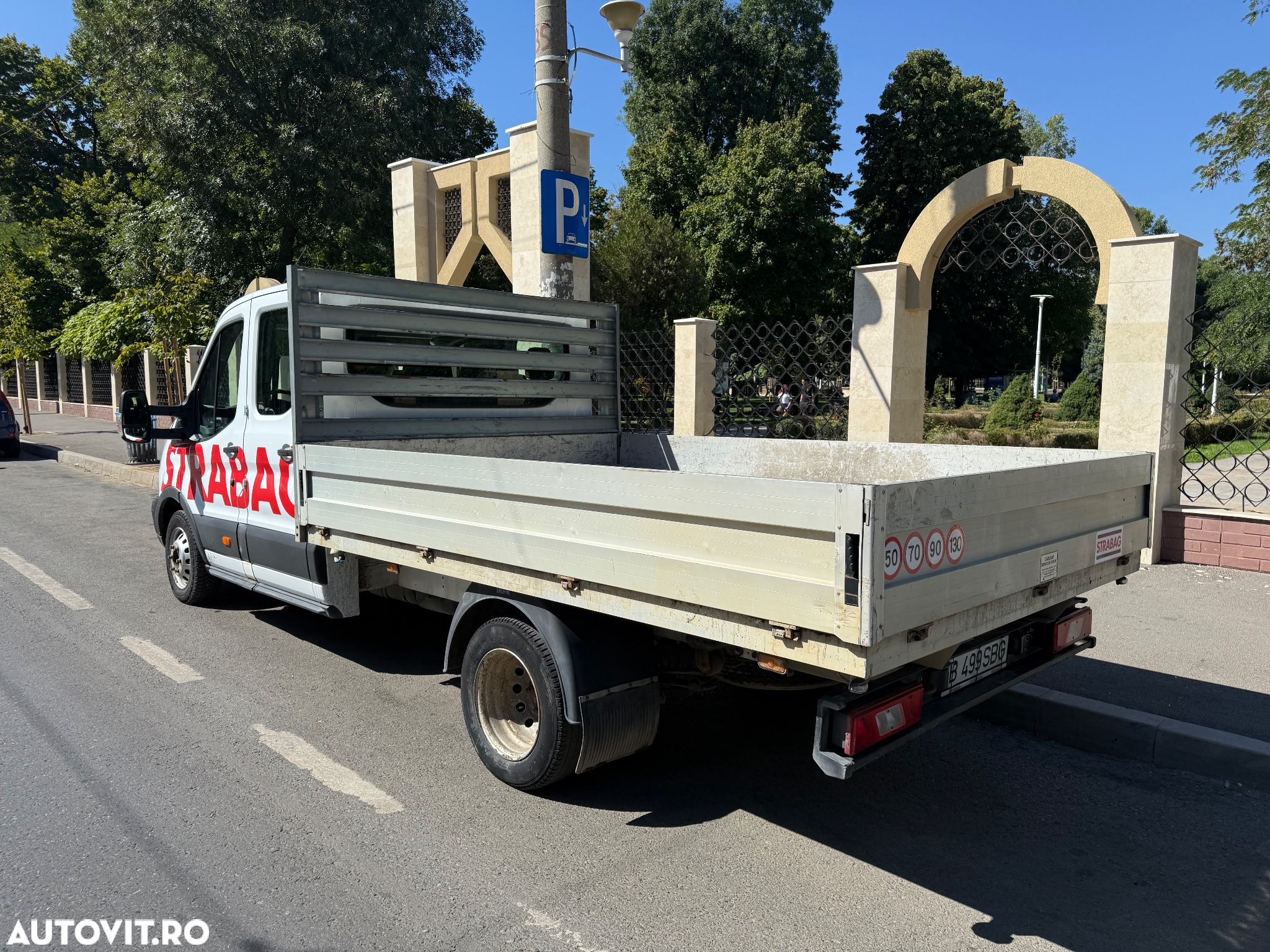 Ford Transit 2017 2.2tdi Punte Dubla 7 locuri  Bena Aluminiu TVA Camioneta Dokka 7 locuri Carosata Pick-Up Unic Proprietar de noua Reprezentanța Ford Carte Service Istoric Complet km reali Clima AC Nu Mercedes Sprinter VW crafter Boxer Peugeot - 18