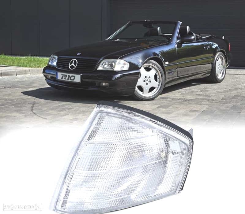 PISCA FRONTAL ESQUERDO MERCEDES SL W129 89-98 BRANCO - 1