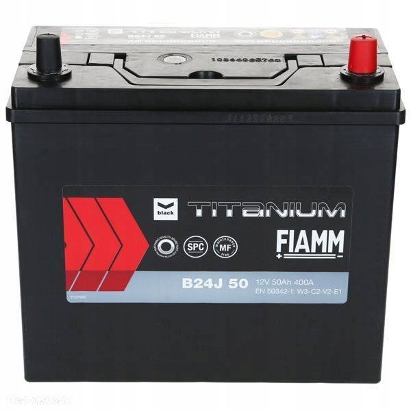 Akumulator FIAMM BLACK B24J 12V 50Ah 400A EN - 12 kg - 3