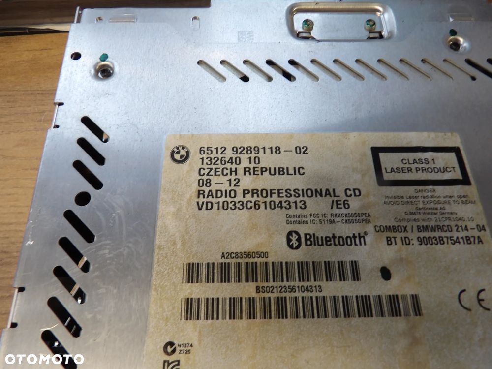 BMW - E84,X1 -  RADIO PROFESSIONAL - 9289118 - 2