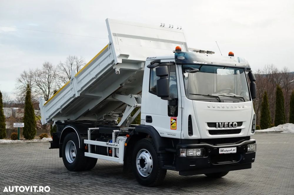 Iveco EUROCARGO 160 E22 / BASCĂLĂTOR 3 DIRECȚII / HIDRODOXIE LATERALĂ / BORDMATIC / EURO 5 EEV - 7