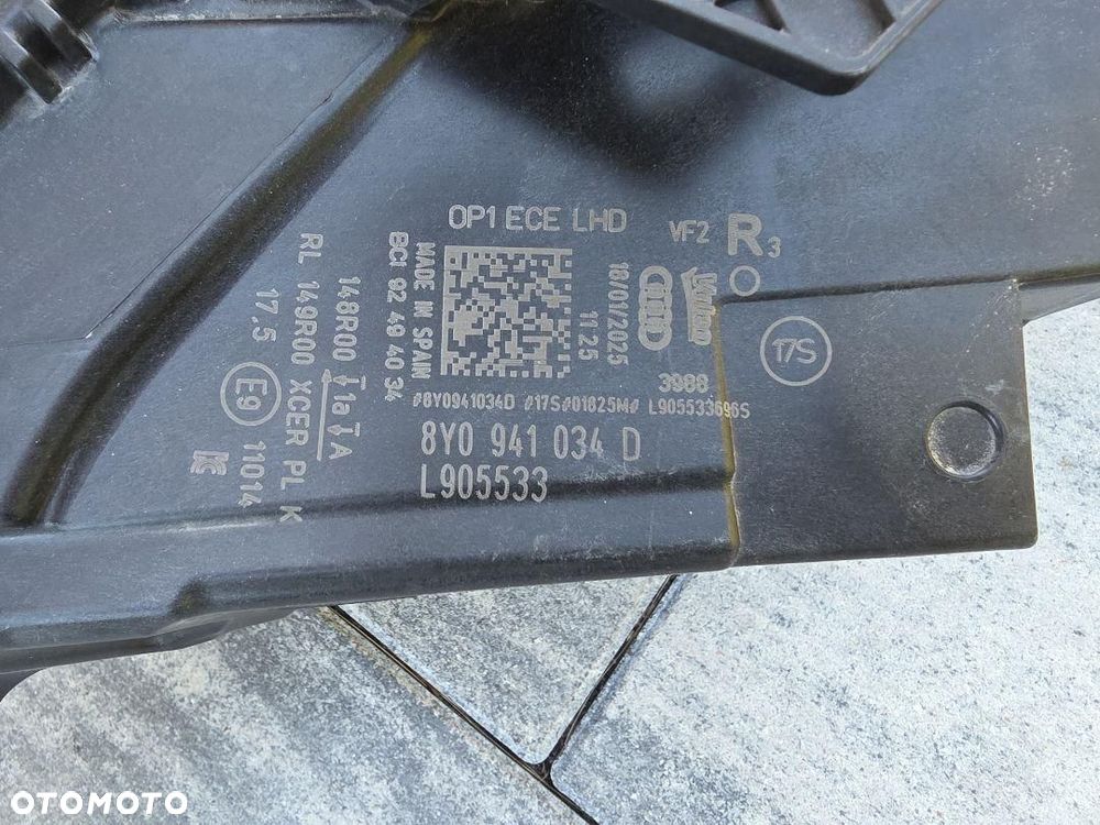 AUDI A3 S3 8Y0 8Y LIFT Lampy przód Kompletne Full Led 8Y0941033D 8Y0941034D - 15