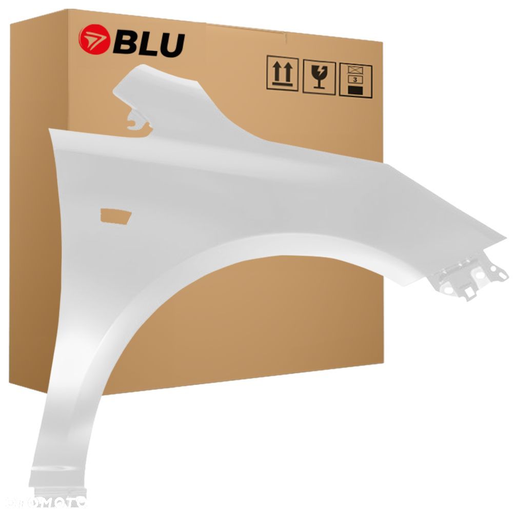 BLU Błotnik OPEL CORSA E Z40R prawy biały 2015-2019 przód SchneeWeiss - 1