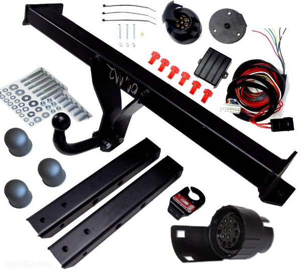 HAK HOLOWNICZY + MODUŁ + WIĄZKA + GNIAZDO 7PIN/13 DO SAMOCHODU AUDI Q5 8R 1 I B8