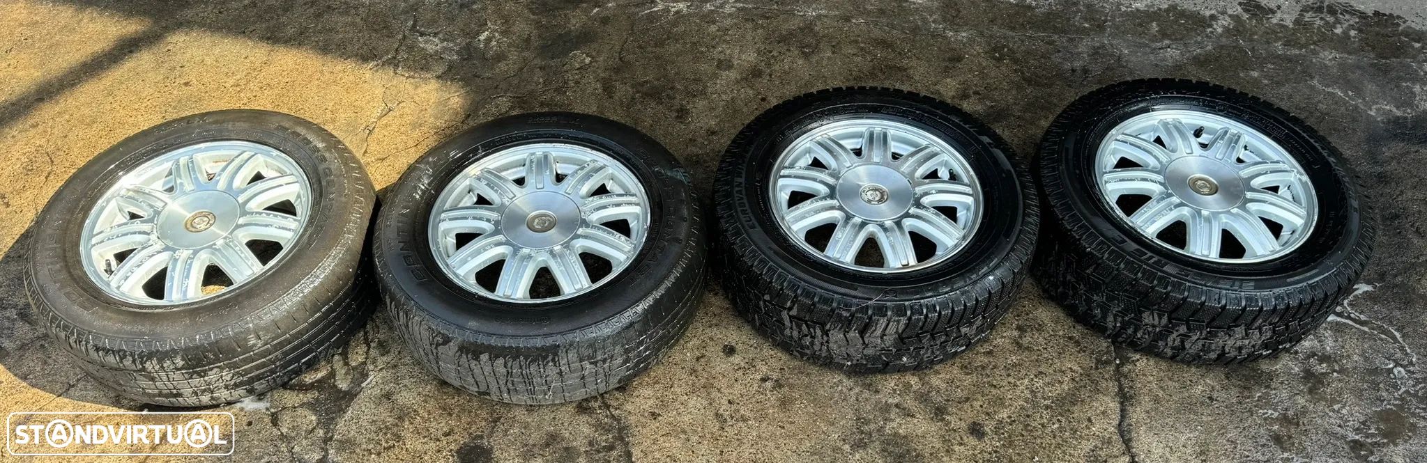 4 Jantes R16 Chrysler 5x114.3 com pneus 215/65R16 - 1
