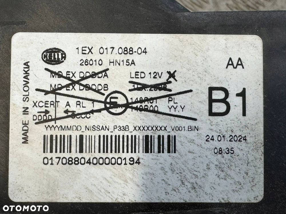 Nissan Qashqai III J12 2024-2025 Lampa przód przednia prawa LIFT UK - 13