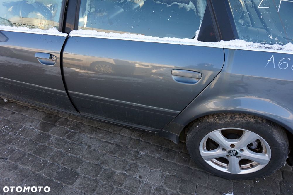 DRZWI TYLNE LEWE A6 C5 LIFT KOMBI LX7Z  SZARY AUDI 2001-2004 - 2
