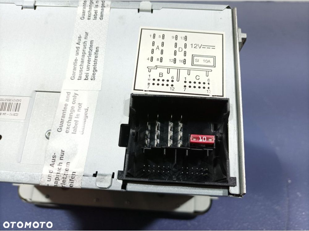 VW PASSAT B6 RADIO RADIOODTWARZACZ CD 1K0035186AD - 7