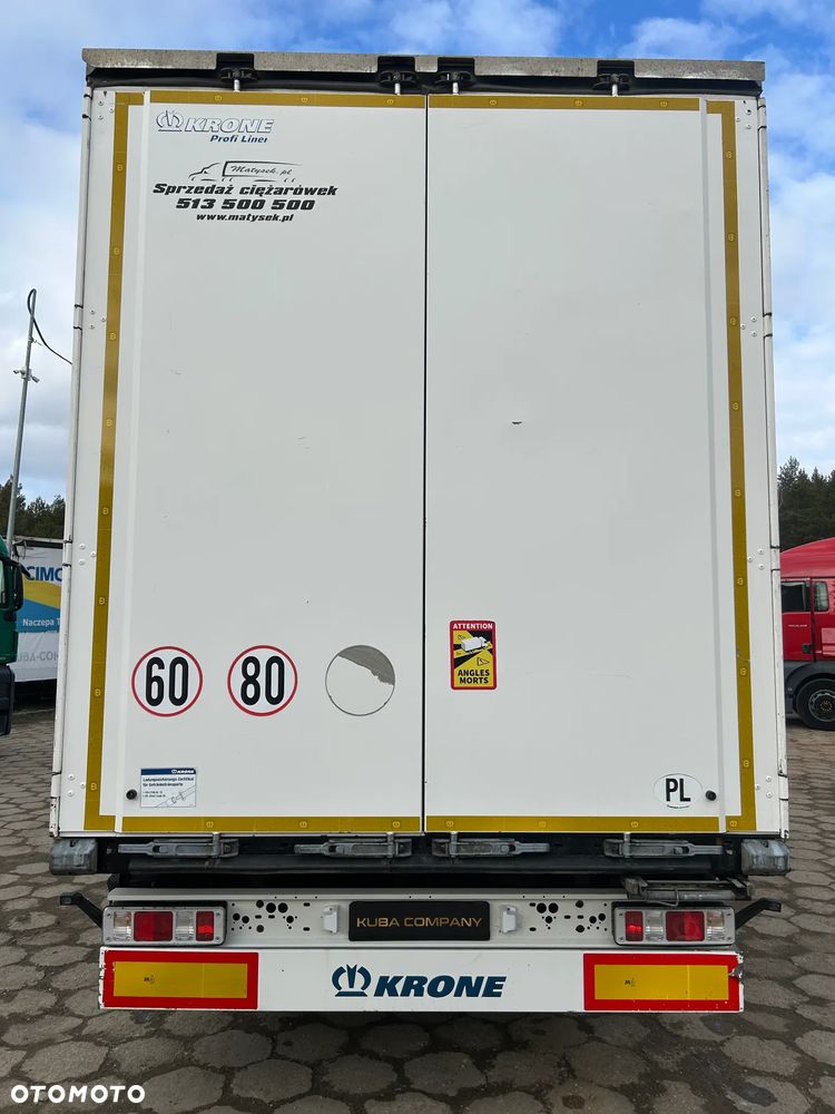 Krone FIRANKA / NOWE OPONY DUNLOP / OŚ PODNOSZONA / BARDZO ŁADNA RAMA / OSIE KRONE / DWA KOŁA ZAPASOWE / NACZEPA 2018 ROK !! - 5