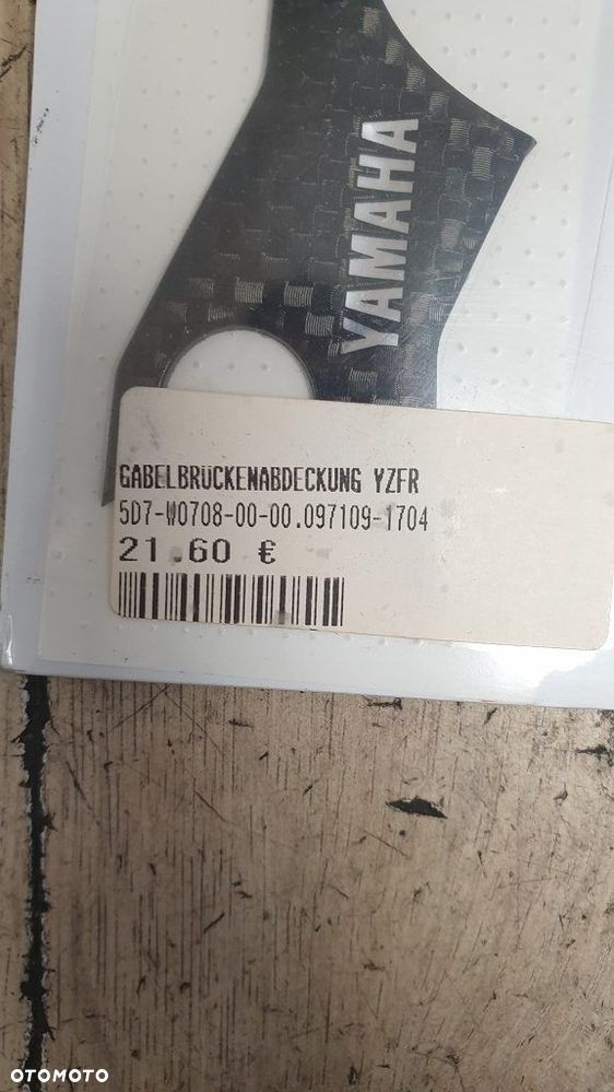 Oryginalna osłona naklejka na półkę Yamaha YZF-R125 Carbon  5D7-W0708-00 - 2