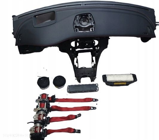 komplet poduszki deska pas pasy mercedes c-klasa w205 lift head up automat - 1