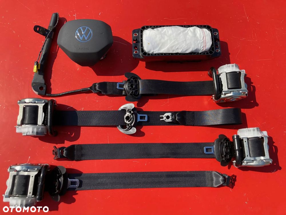VW CADDY 5 V 2K7 2K8 DESKA KONSOLA KOKPIT PULPIT PÓŁKA PARAPET AIRBAG PASY PAS PODUSZKI POWIETRZNE KIEROWCY PASAŻERA AIR BAG KURTYNA KURTYNY FOTELA W FOTEL PASY PAS - 12
