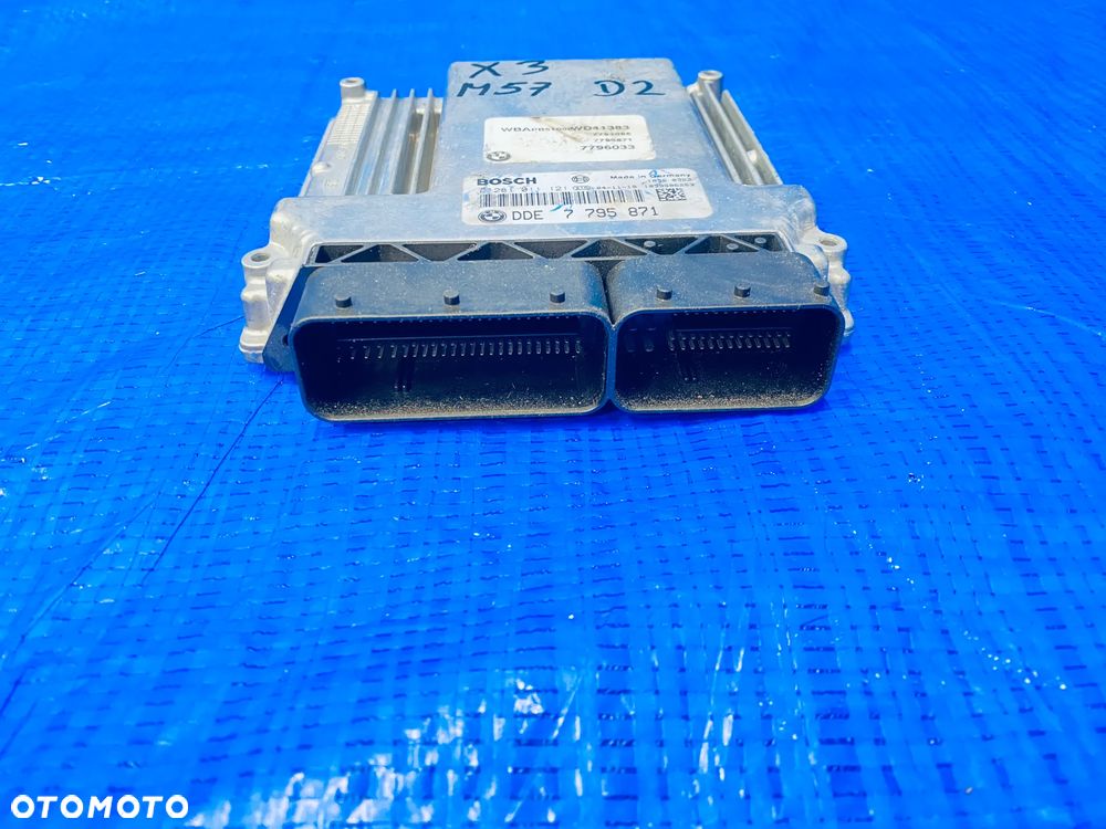 KOMPUTER STEROWNIK SILNIKA ECU BMW X3 E83 3.0D M57N 306D2 204KM AUTOMAT XDRIVE ; 7795871 7796033 ORYGINAŁ - 2