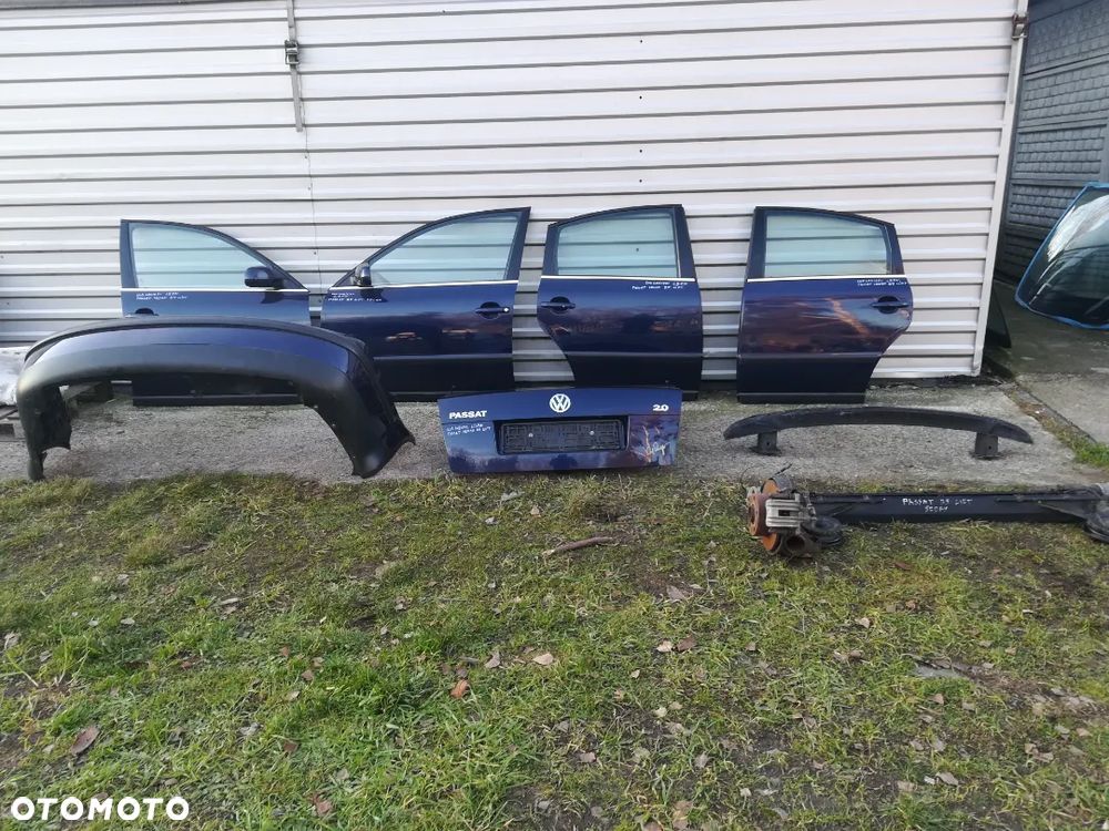 DRZWI PRZEDNIE VW PASSAT, TYLNE, KLAPA BAGAŻNIKA, ZDERZAK TYLNY, BELKA ZDERZAKA, BELKA ZAWIESZENIA TYŁ PASSAT B5 SEDAN LIFT - 1