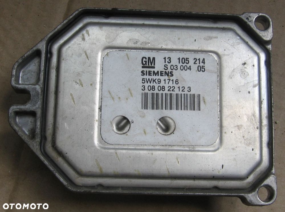 OPEL MERIVA A 1.8 16v komputer sterownik 13105214 - 3