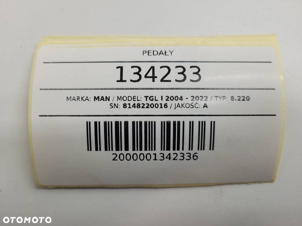 PEDAŁY HAMULCA SPRZĘGŁA MAN TGL 8148220016 81254410999 - 10