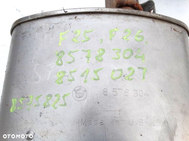 BMW X3 X4 F25 2.0d Kpl Tłumik Wydech Katalizator Komplet Oryginał Środkowy Tylny 8578304  8515027  8575825 - 7