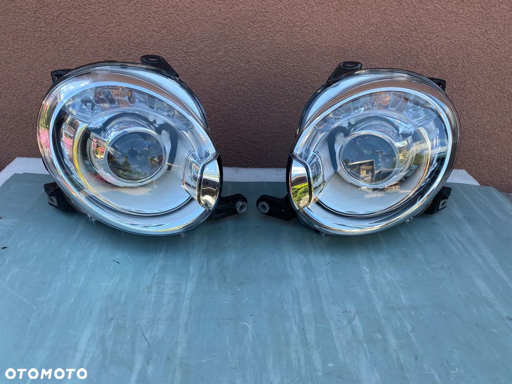 lampy fiat 500 bi xenon komplet eu całe - 1