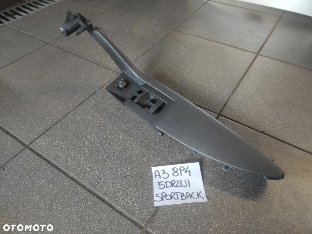 PODŁOKIETNIK DRZWI BOCZKA RĄCZKA LEWA LEWY AUDI A3 8P 5 DRZWI 8P4 WYSYŁKA !!!!! - 3