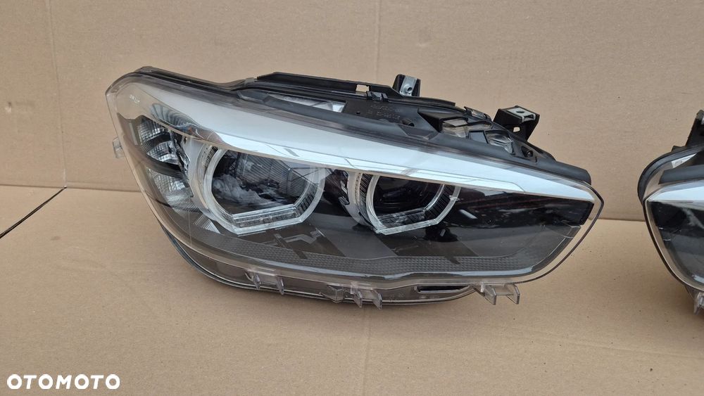 BMW 1 F20 F21 LIFT LCI M140 M135 LAMPY PRAWA+LEWA PRZEDNIA FULL LED KOMPLET EUROPA DEMONTAŻ IDEALNE GWARANCJA 8739571-8739572-01 - 2