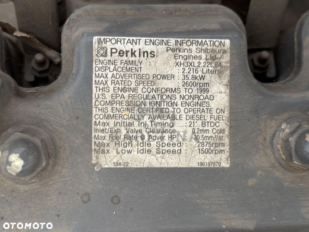 Perkins KR50736U Silnik XH3XL2.22L84 2.216 cm CZĘŚCI - 4