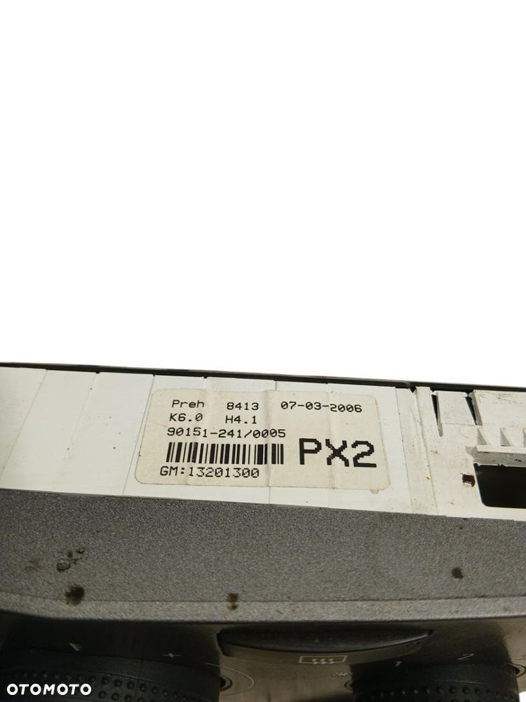 panel sterowania klimatyzacją opel astra iii h 13201300 - 4