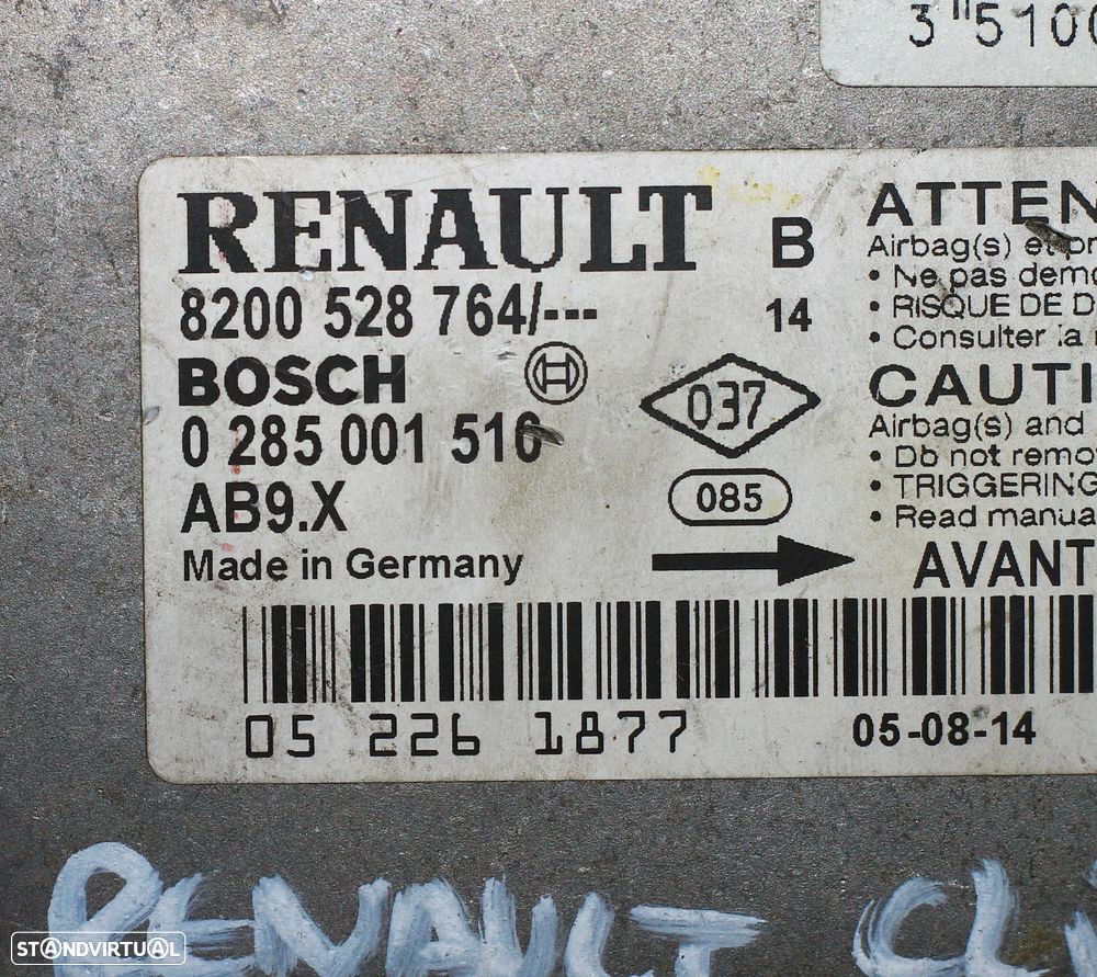 CENTRALINA DE AIRBAG RENAULT CLIO III - 6