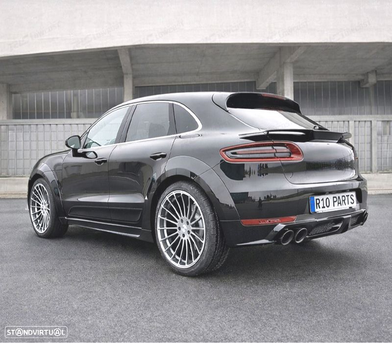 LIP SPOILER TRASEIRO PORSCHE MACAN 14-18 - 1