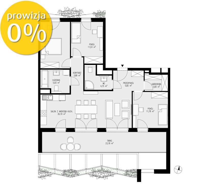 APARTAMENT | OSTATNIE PIETRO | SEMIRAMIS
