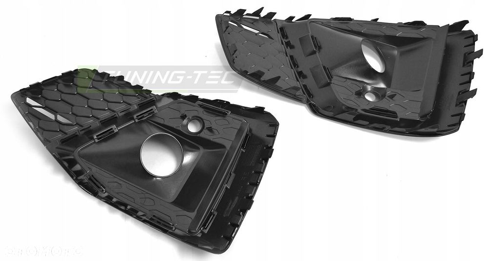Kratka Atrapa Zaślepka zderzak przod Tuning Black Audi A5 b9 8w6 f5 Lift 19 - 3
