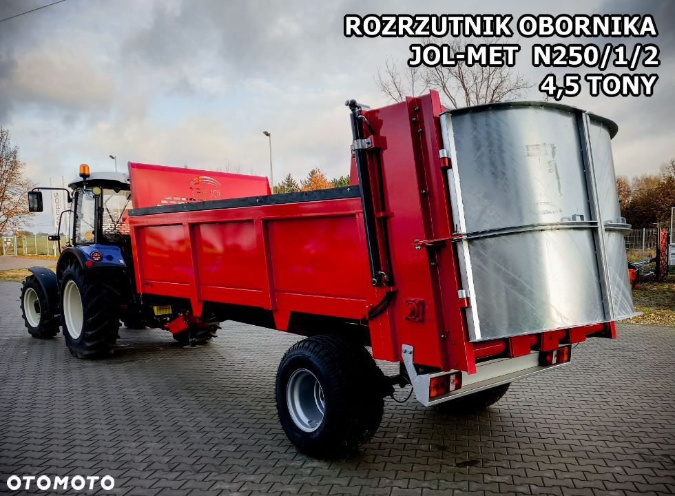nowy ROZRZUTNIK JOLMET do nawozu obornika jednoosiowy N250/1 3,5 T STANDARD - 17