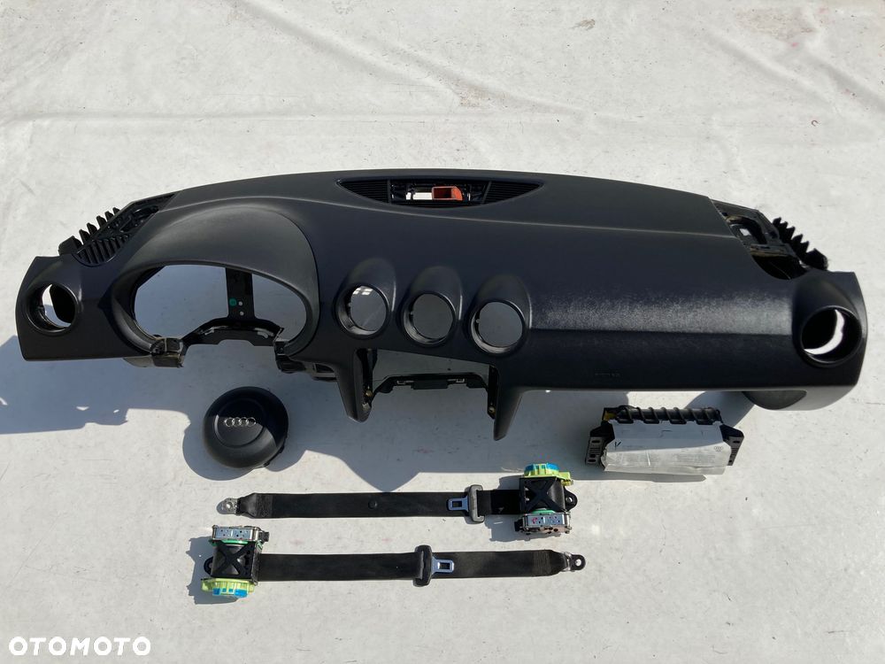 AUDI TT 8J DESKA KONSOLA KOKPIT PULPIT PÓŁKA PARAPET AIRBAG PODUSZKI POWIETRZNE KIEROWCY PASAŻERA PASY PAS wymiana od ręki Raz2 !!! - 1