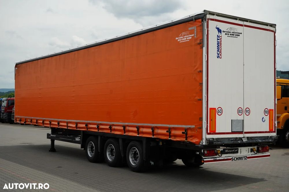 Schmitz Cargobull CORTINĂ / MEGA / PLATĂ JOSĂ / PUNTE RASĂ / ACOPERIȘ RASĂ / ACOPERIȘ RASĂ /  PRELATĂ ARMATĂ - 5