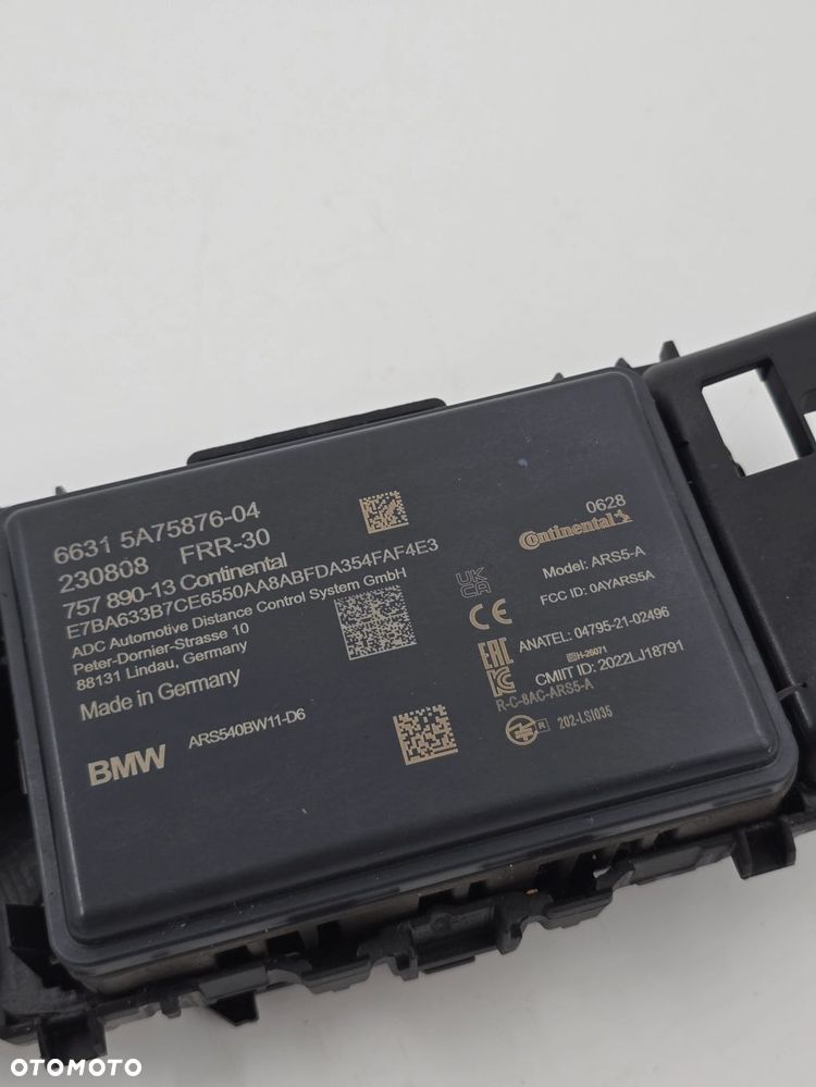NOWY ORYGINALNY PRZEDNI CZUJNIK RADAROWY ACC BMW X3 X3M X4 X4M 5A75876 - 7