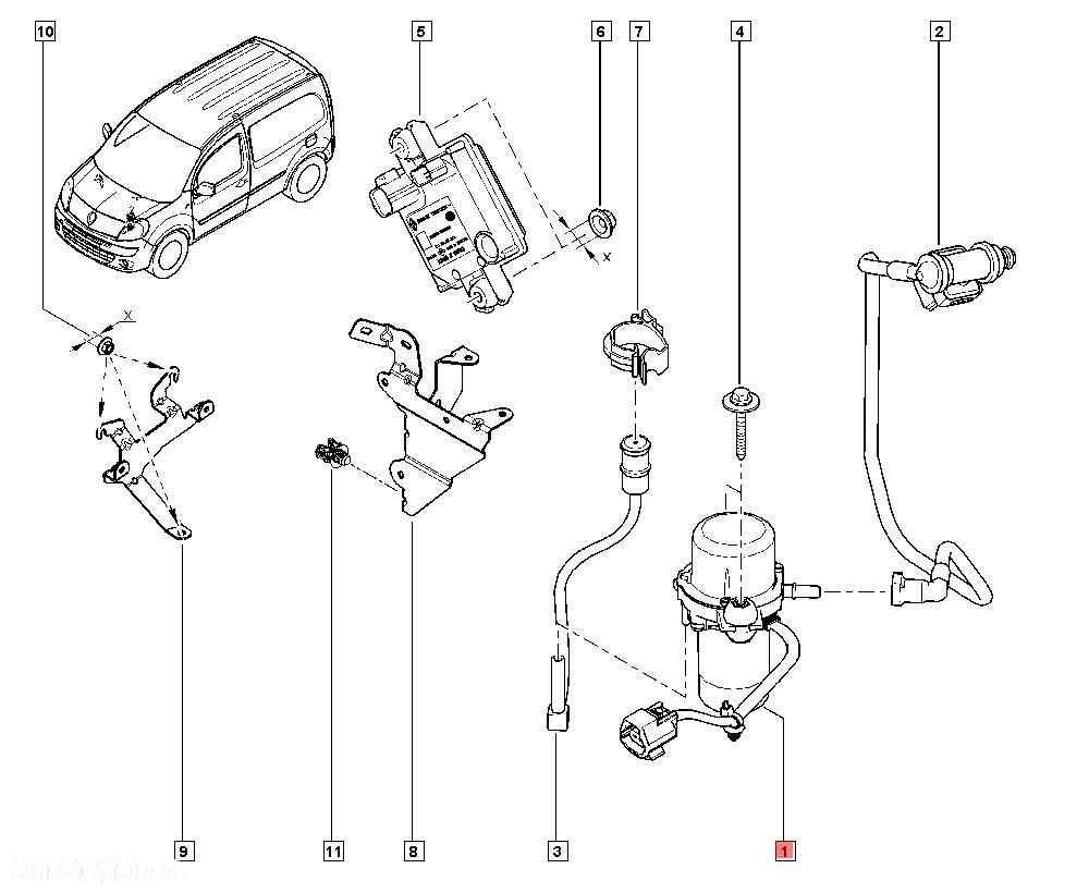 POMPA PODCIŚNIENIA VACUM RENAULT KANGOO  II Z.E FLUENCE 146501049R - 5