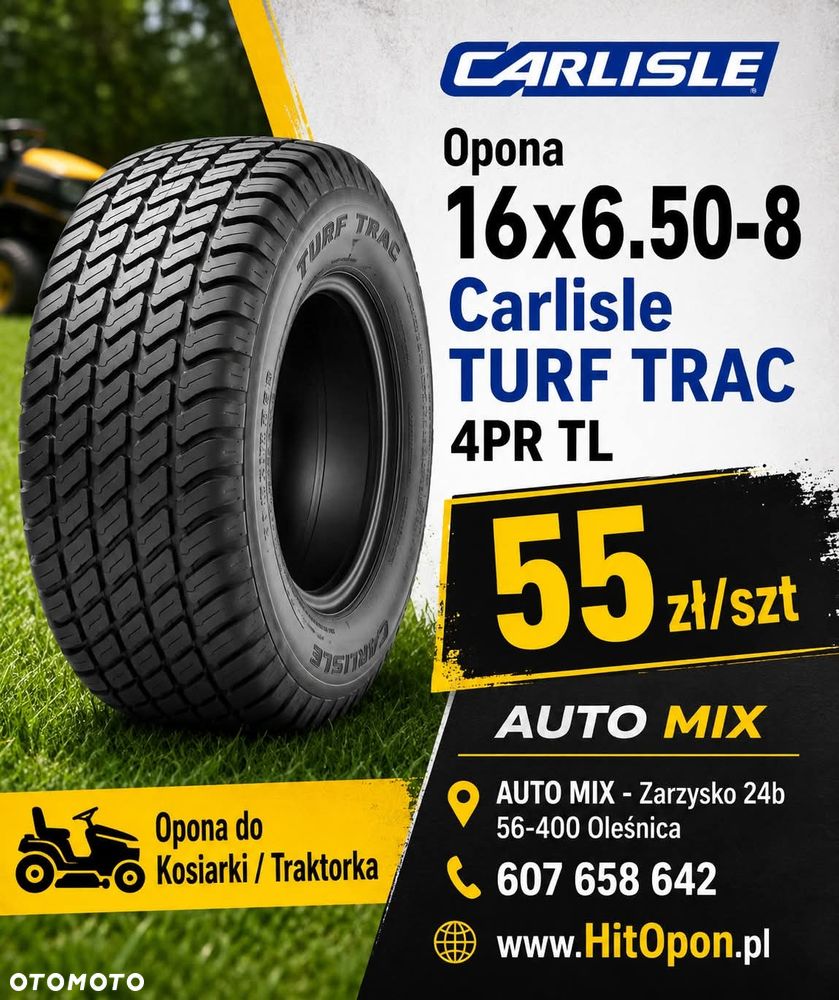 Opony DEMO do kosiarki Traktorka 16x6,50x8 CARLISLE 8 R8 16x6.50x8 opona z demontażu - 1