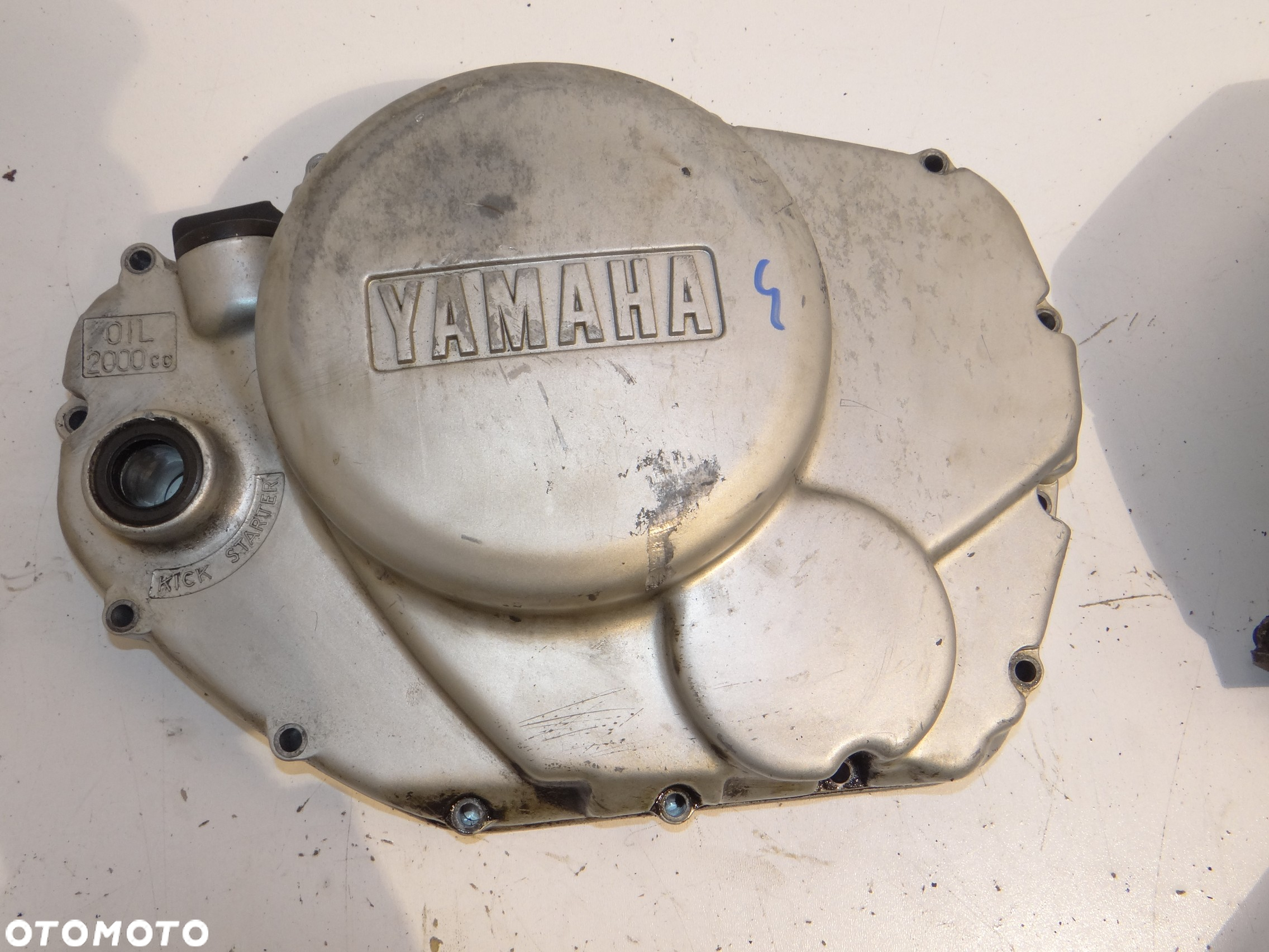 Yamaha XS 360 400 2A2 pokrywa dekiel silnika sprzęgła zębatki łańcucha rozrusznika obudowa filtra oleju Y1259 - 7