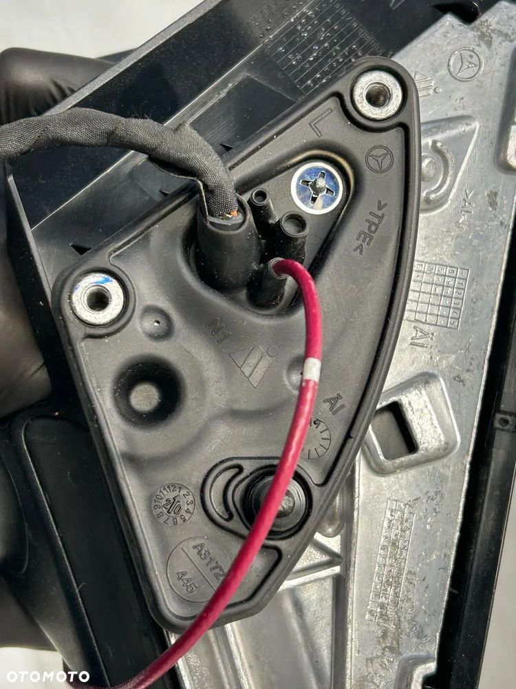 MERCEDES C KLASA W205 LUSTERKO ZEWNĘTRZNE LEWE 7 PIN + 1 PIN ANTENA ASFERYCZNE KOMPLETNE ORYGINAŁ - 11