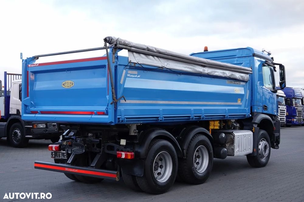 Mercedes-Benz AROCS 2636 / 6x4 / BASCULANȚĂ PE 3 FACE / MEILLER KIPER / EURO 6 / CAPACITATE DE ÎNCĂRCARE: 14.100 KG - 9