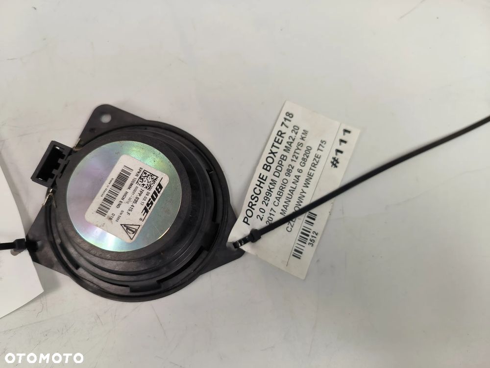 Głośnik drzwi przednich 7PP035415F Porsche Boxtser 718  2017r. - 4
