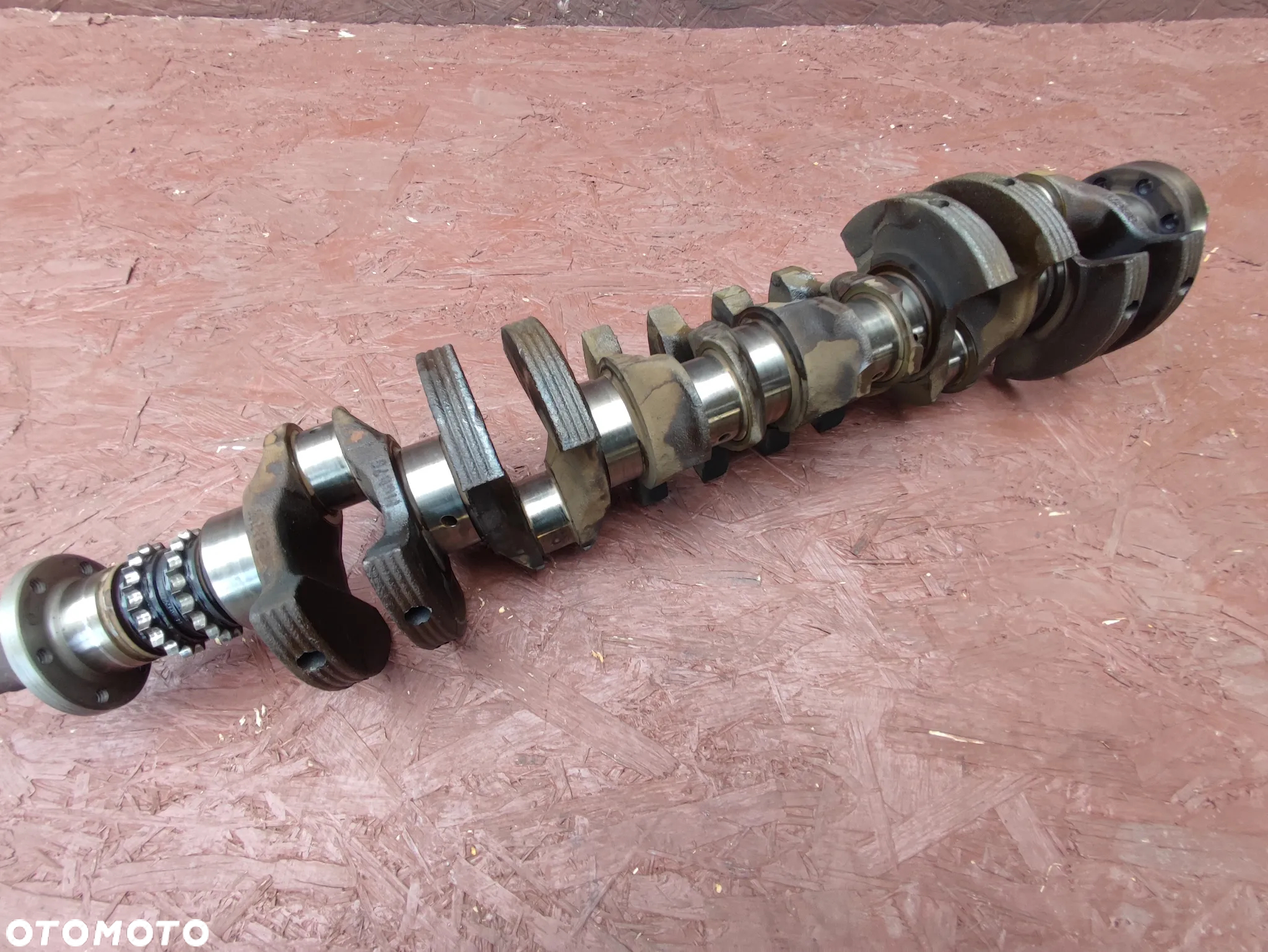 BMW E36 / E34 / E39 / Z3 ORYGINALNY WAŁ KORBOWY DO SILNIKÓW GAMY M52B25 1X VANOS / M50B25 O NR. 11 21 1 705 847 / 11 21 1 432 275 OEM W BARDZO DOBRYM STANIE - 2