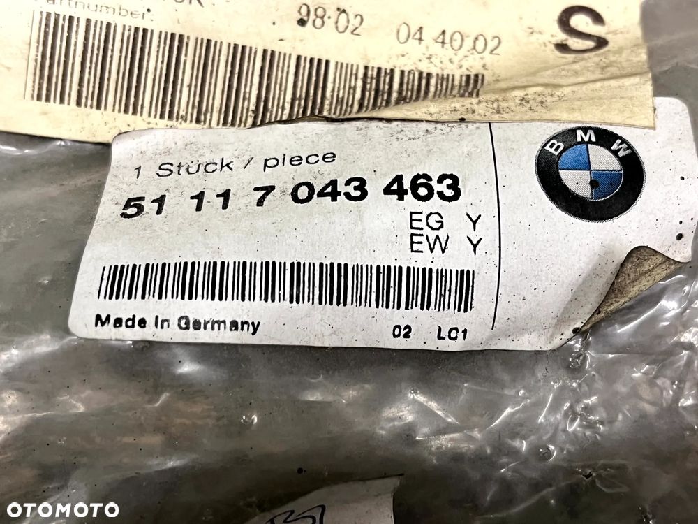 BMW SERIA 7 E65 LISTWA ZDERZAKA LEWY PRZÓD LEWA PRZEDNIA NOWA 7043463 51117043463 - 5