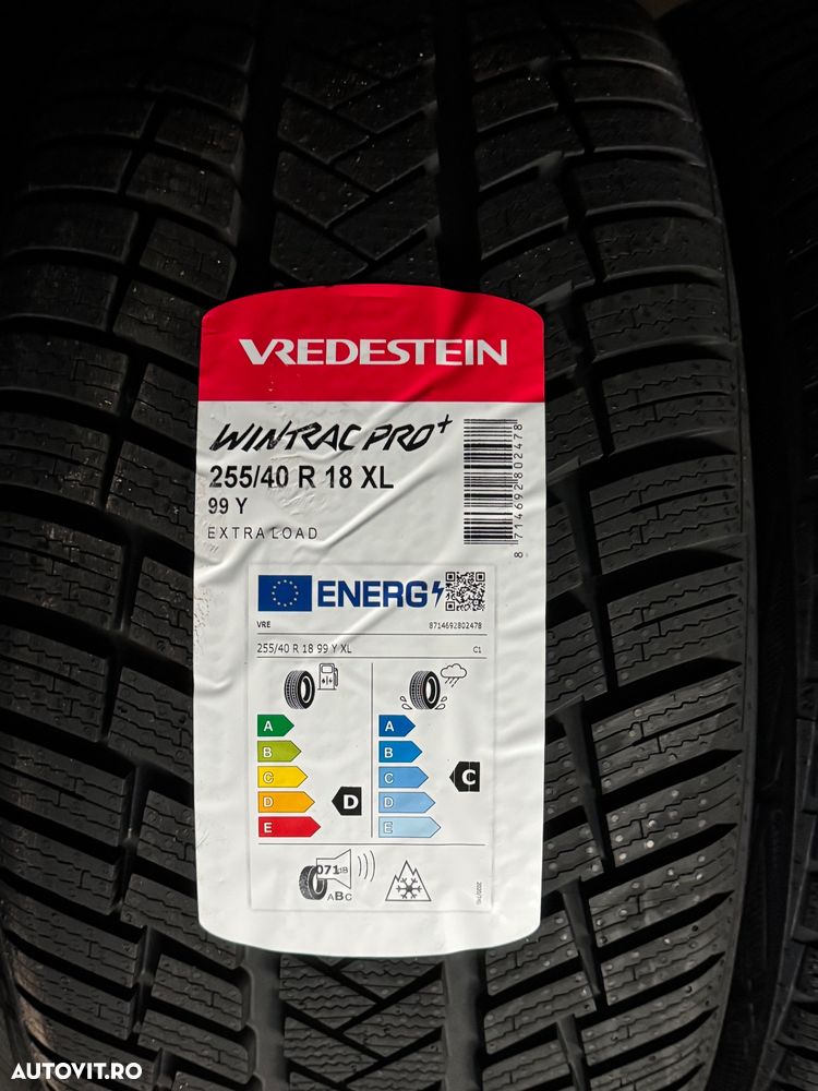 Vând set anvelope 225/45/18-255/40/18 vredestein de iarnă noi - 2