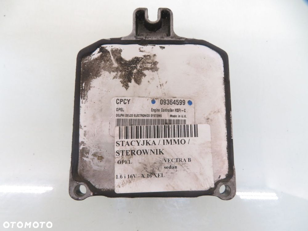 STACYJKA STEROWNIK OPEL VECTRA B 1.6 09364599 26037948 26037951 - 7