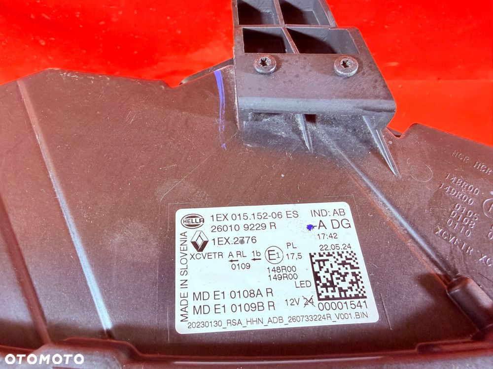 LAMPA PRAWA RENAULT AUSTRAL FULL LED MATRIX 260109229R - 5