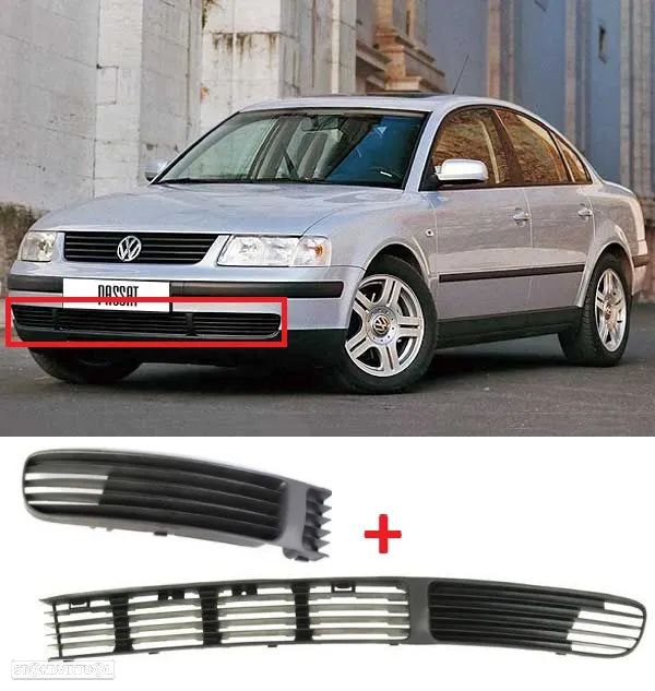 Conjunto Grelhas Para-choques - Volkswagen Passat 3B B5 - 1